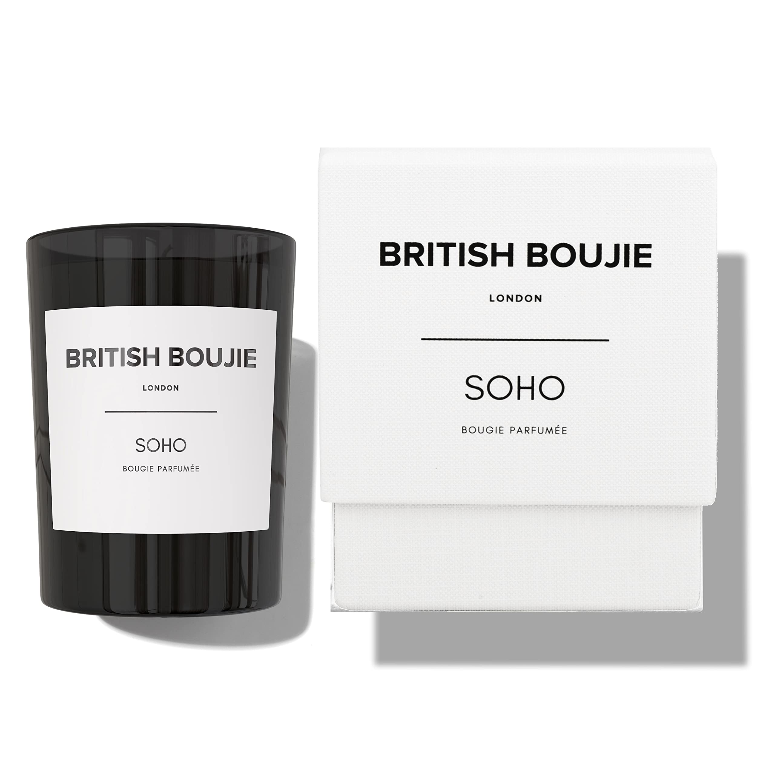 SOHO Premium Scented Candle in Box - Luxurious Warm Sweet Woody Highly Scented Fragrance with Long Burn time - Large 280gm Natural Wax - Scented Candle Gifts for Women & Men