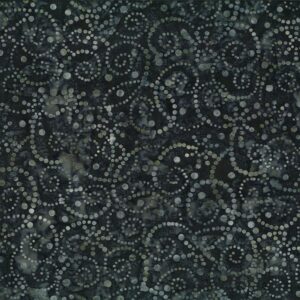 wilmington prints fabrics moonlight batiks pointilist scroll gray