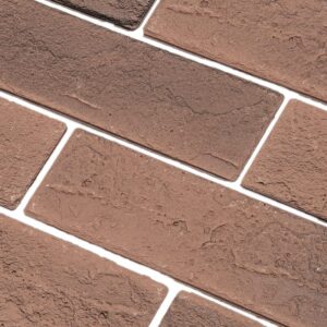 torural 100 vintage brown/red faux brick wall tiles, 3d thin brick veneers for bedroom, bathroom, kitchen, fireplace and fence wall panels (14.2 sq ft)