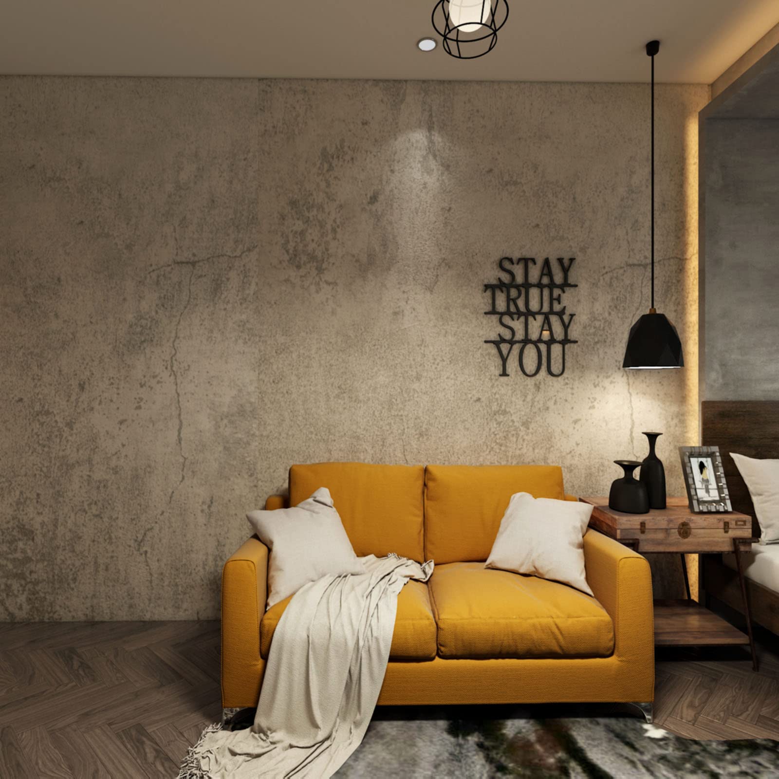 3yecao 16"×354" Extra Thick Light Grey Concrete Wallpaper Peel and Stick 3D Faux Concrete Cement Contact Paper DIY Industrial Matte Textured Vinyl Wrap Removable Wall Sticker Bedroom Basement Garage