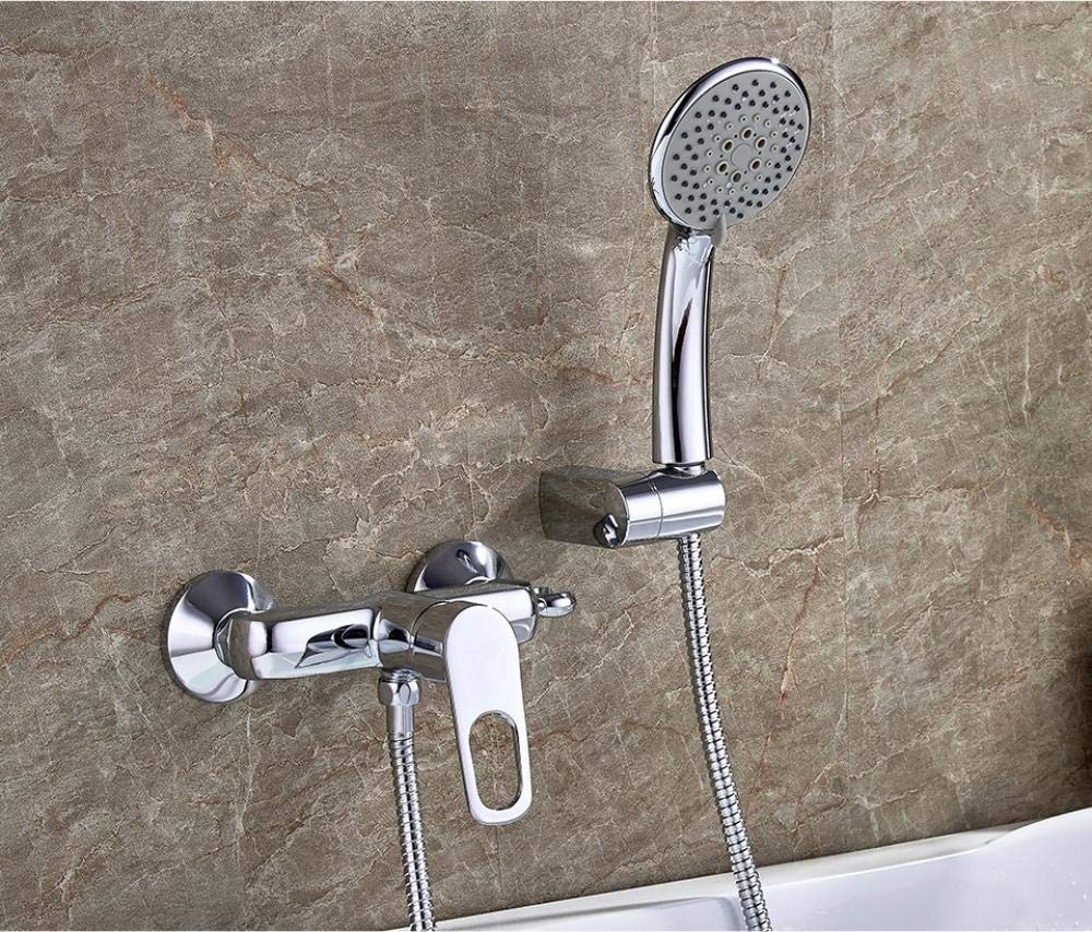 DWSS kitchen taps Chrome Plated Bathroom Bathtub Faucets Mixer Shower Set Tap With Hand Brass Bathroom Bathtub Faucet Shower Head Set