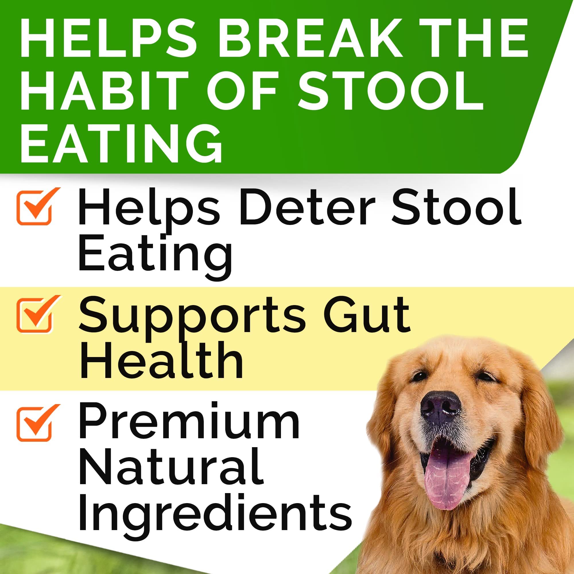 No Poo Treats + Dog Probiotics for Picky Eaters Bundle - No Poop Eating for Dogs + Chewable Fiber Supplement - Digestive Enzymes + Prebiotics - Coprophagia Stool Eating Deterrent + Improve Immunity