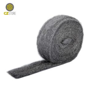 ✮CZ Store✮ - Stainless Steel Wool |13 FT| Grade 0000 Metal Wire Mesh - Soft, Flexible, Reusable - for Cleaning, Buffing, Polishing Glass, Windows, Tiles, Wood, Metal, Copper, Brass