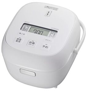 tiger jbs-a055wm rice cooker, 3 cups, for living alone, microcomputer, extreme uma menu, frozen rice menu, bread menu, cooking menu included, fresh cooking, matte white