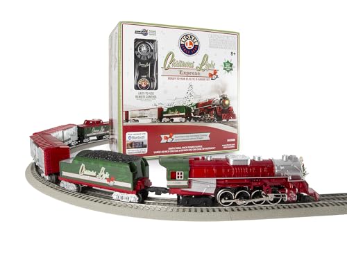 Lionel Christmas Light Express LionChief 5.0 Electric O Gauge Train Set with Bluetooth & Remote