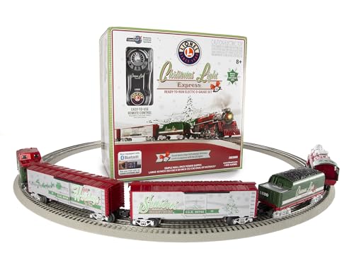 Lionel Christmas Light Express LionChief 5.0 Electric O Gauge Train Set with Bluetooth & Remote