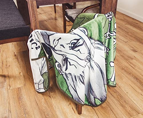 Dr. Stone Senku Ishigami Plush Fleece Throw Blanket | Super Soft Decorative Cover for Sofa and Bed, Cozy Home Decor Room Essentials | Anime Manga Gifts and Collectibles | 45 x 60 Inches