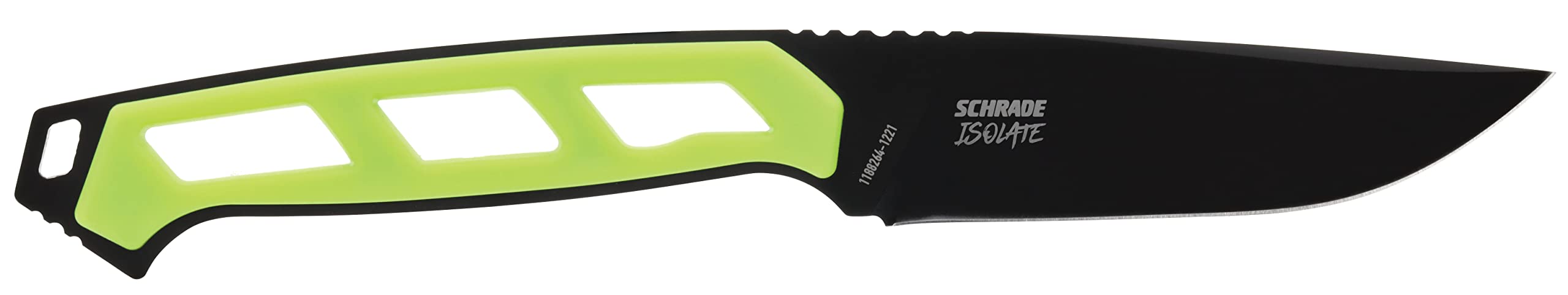 Schrade Delta Class Isolate Drop Point Fixed Blade 8.5in with 4in AUS-10 Steel and Non-Slip Grip for Hunting