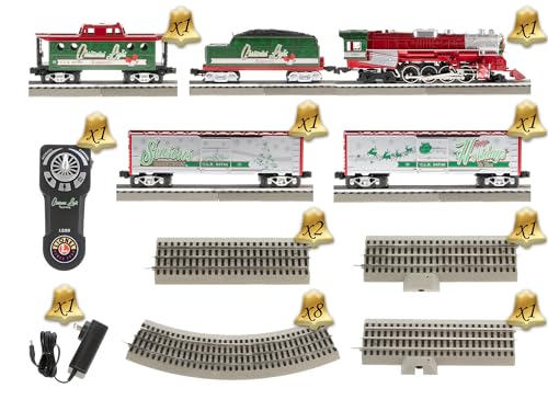 Lionel Christmas Light Express LionChief 5.0 Electric O Gauge Train Set with Bluetooth & Remote