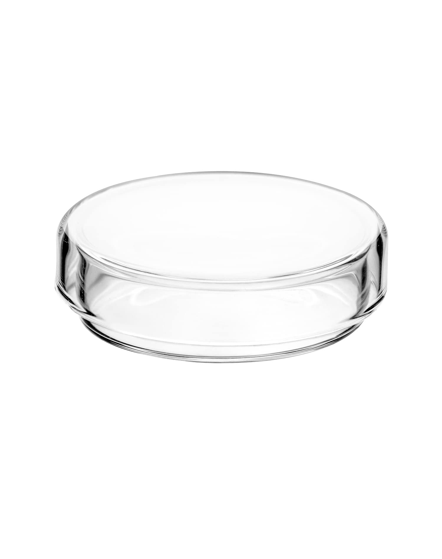 QWORK Glass Petri Dish Petri Plates with Lid, Thicken, 60mm x 18mm, 5 Pack