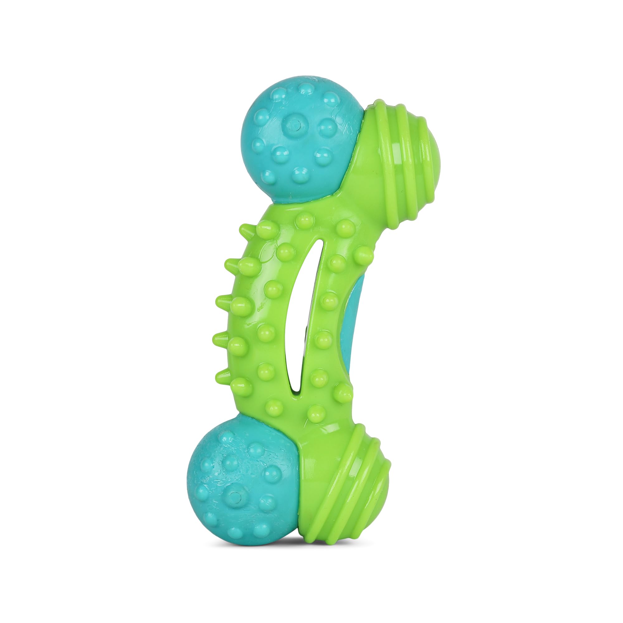 Arm & Hammer for Pets Nubbies Duality Bone Dental Dog Toy- Best Dog Chew Toy for Moderate Chewers- Dog Dental Toy Helps Reduce Plaque & Tartar- Green Apple Flavor Baking Soda (Pack of 1)