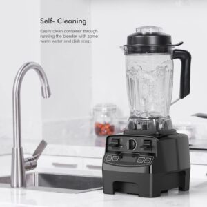 Yukkary 1450W Professional Blender, 2L BPA-Free Tritan Container, 8 Speed Control, 8 Three-Layer Blades, Ice Crushing, Smoothies, Soups, Sauces, Self-Cleaning