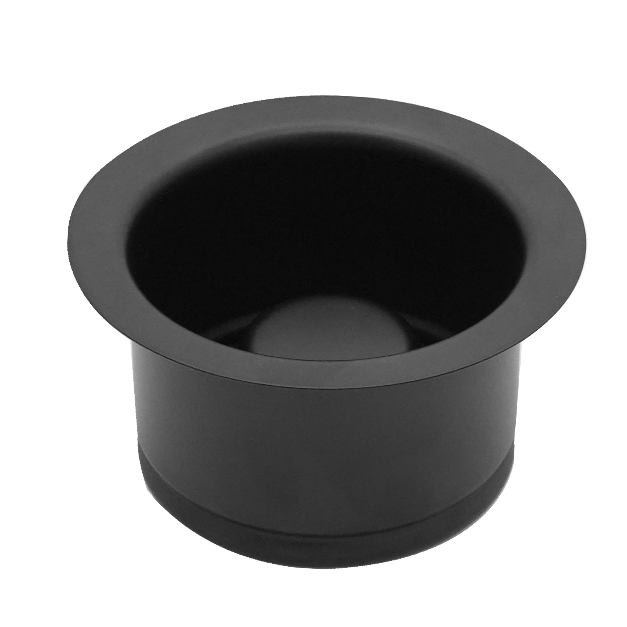 Westbrass CO2196-62 Combo Pack 3-1/2" Post Style Large Basket Strainer and Extra-Deep Collar Kitchen Sink Waste Disposal Flange with Stopper, Matte Black