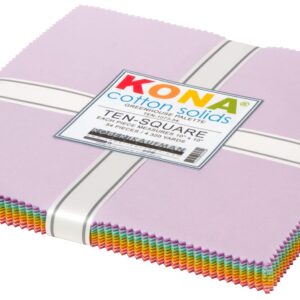 Kona Cotton Solids Greenhouse Ten Square 54 10-inch Squares Layer Cake Robert Kaufman TEN-1073-54