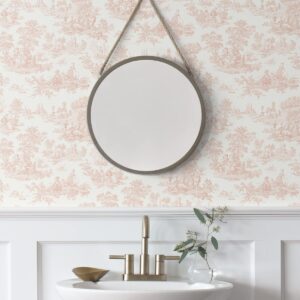 NextWall Chateau Toile Peel and Stick Wallpaper (Blush)