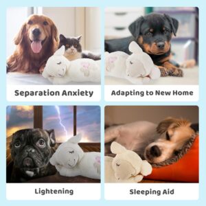 ALL FOR PAWS Heartbeat Replacement Soother Heartbeat Simulator for Puppy Sleep Aid Calming Plush Toys