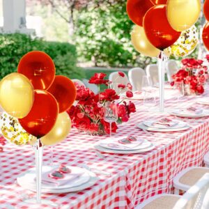 Graduation Decorations Red Gold 2024/Red Gold Graduation Party Decorations 2024 USC/Red Gold Balloons of 30pcs for Birthday Party/Christmas/Picnic Party Red Gold