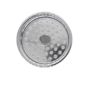 Westbrass CO2196-26 Combo Pack 3-1/2" Post Style Large Kitchen Sink Basket Strainer and Extra-Deep Collar Kitchen Sink Waste Disposal Flange with Stopper, Polished Chrome