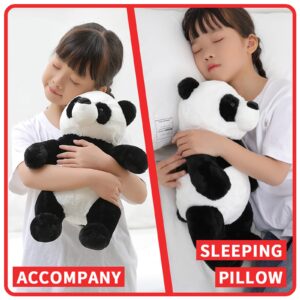 FFxiong 16" Panda Bear Stuffed Animal Plush Toy Cute Soft Body Doll Panda Pillow Kawaii Giant Panda, Gift for Kids Boy Girl Birthday Valentines Christmas