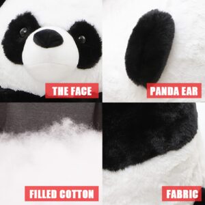 FFxiong 16" Panda Bear Stuffed Animal Plush Toy Cute Soft Body Doll Panda Pillow Kawaii Giant Panda, Gift for Kids Boy Girl Birthday Valentines Christmas