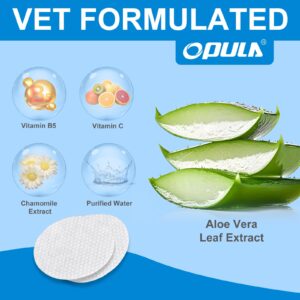 OPULA 300Pcs Dog Eye Wipes + 300Pcs Dog Ear Cleaner Wipes