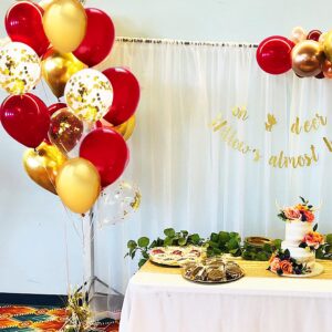 Graduation Decorations Red Gold 2024/Red Gold Graduation Party Decorations 2024 USC/Red Gold Balloons of 30pcs for Birthday Party/Christmas/Picnic Party Red Gold