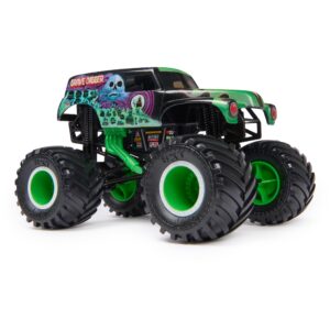 Monster Jam, Official Grave Digger Monster Truck, Collector Die-Cast Vehicle, 1:24 Scale, Kids Toys for Boys Ages 3 and up