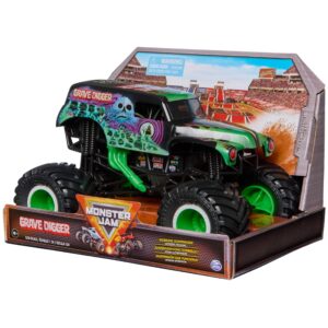 Monster Jam, Official Grave Digger Monster Truck, Collector Die-Cast Vehicle, 1:24 Scale, Kids Toys for Boys Ages 3 and up