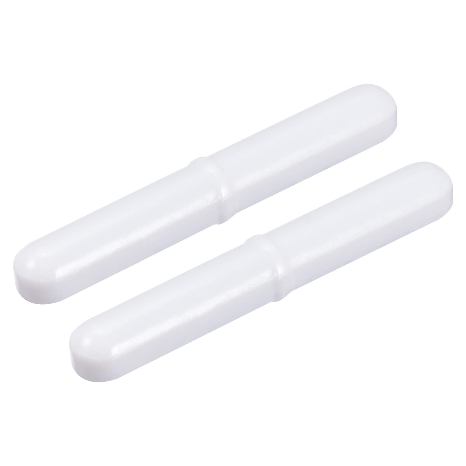 MECCANIXITY Magnetic Stirrer Mixer Stir Bar Rod 70mm(2.76") x10mm with Ring Shape Coating Magnet White for Laboratory 2Pcs