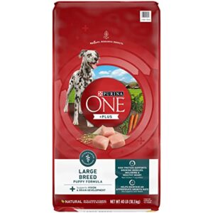 purina one plus large breed puppy food dry formula - 40 lb. bag.