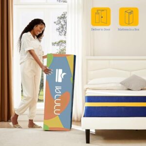 Queen Mattress, 14 Inch Memory Foam Mattress Queen for Back Pain, Gel Mattress in a Box, Made in USA, 5 Layers of Comfort, CertiPUR-US Certified