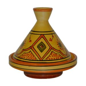 Serving Tagine Handmade Ceramic Tajine Dish Exquisite 6 inches Yellow