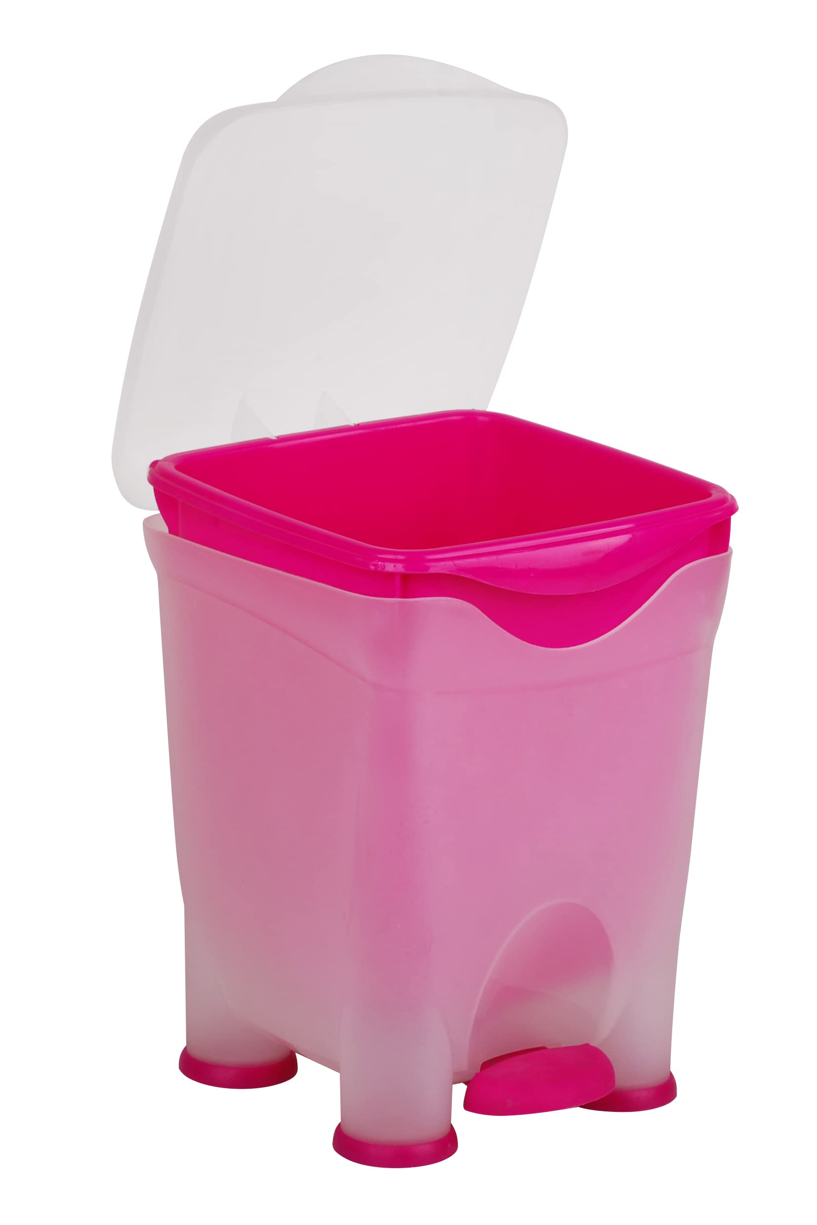 Mintra Home Trash Bins (Bright Pink, Easy Bin)