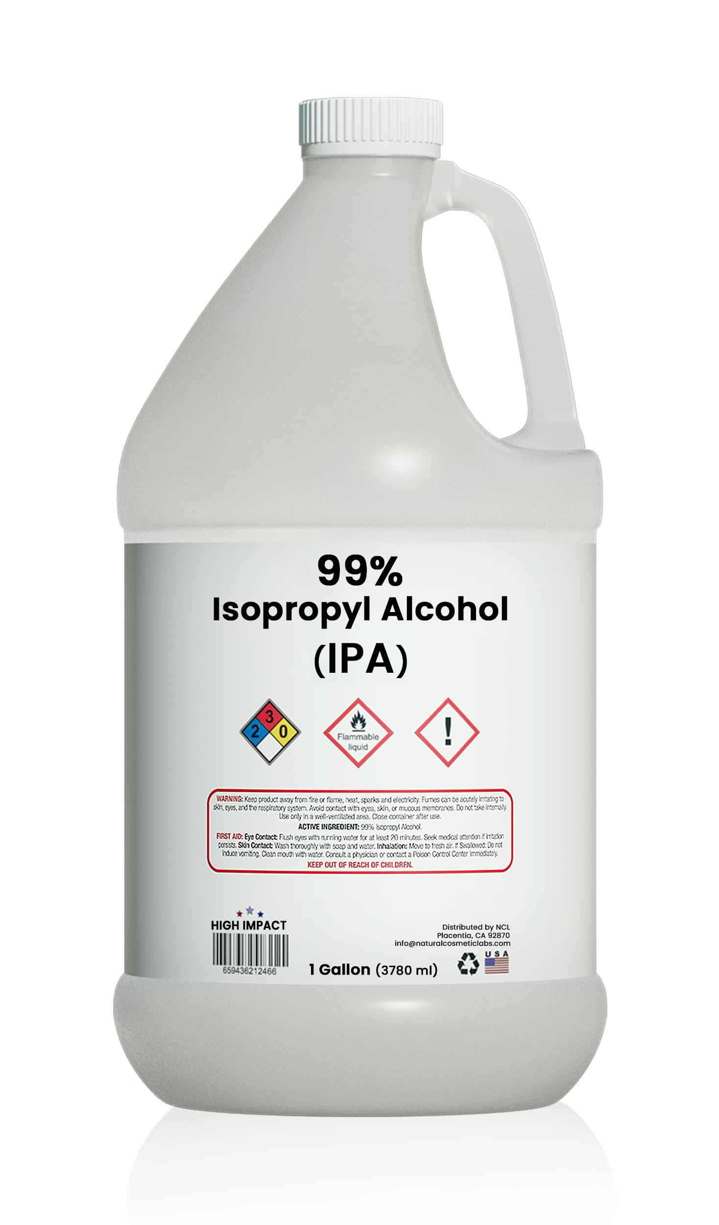 99% Isopropyl Alcohol (IPA) - 128 fl oz - Made in USA