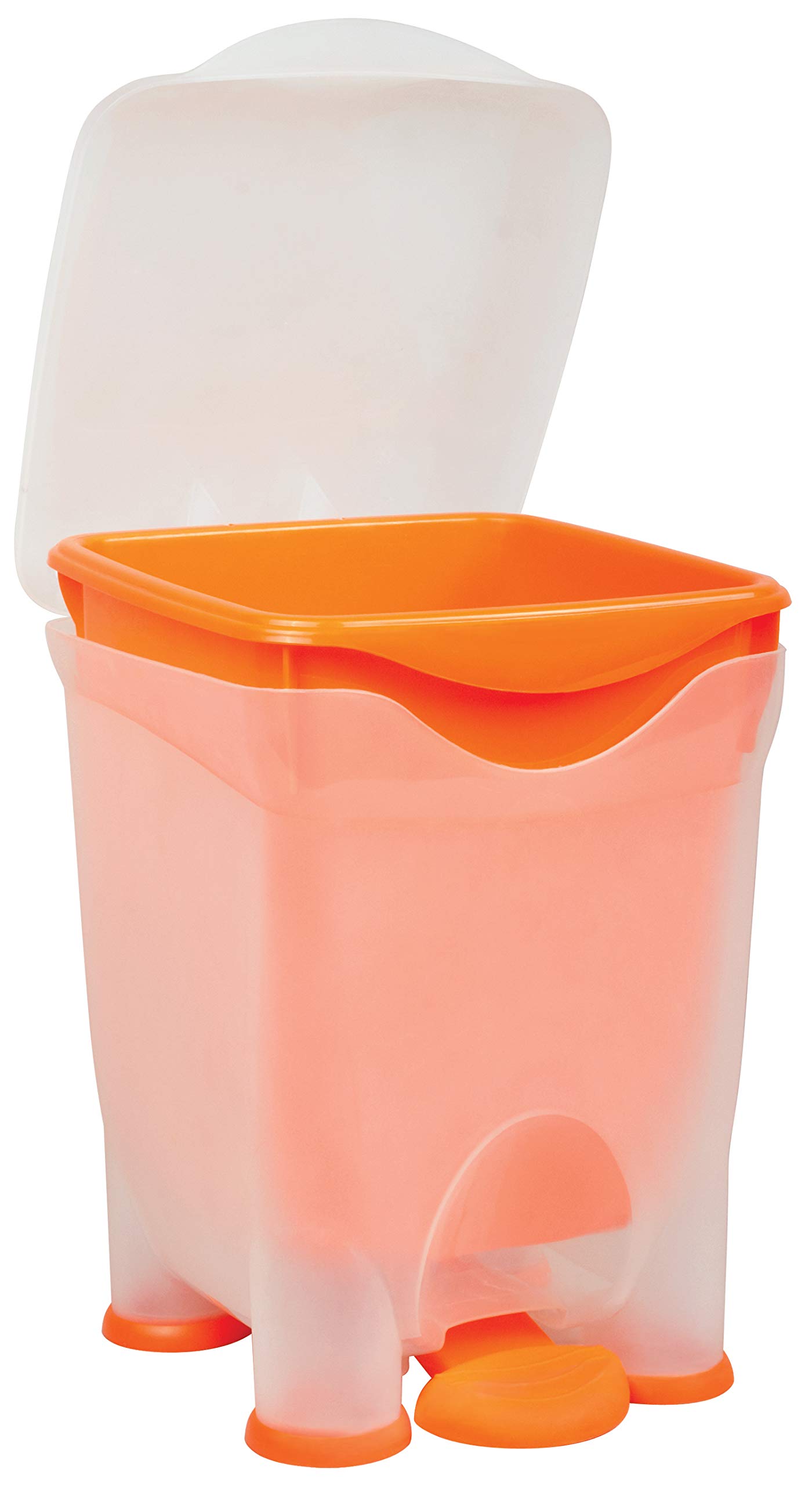 Mintra Home Trash Bins (Bright Orange, Easy Bin)