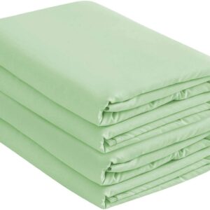 Microfiber 2 Twin Fitted Bottom Bed Sheets (2-Pack) 1800 Ultra Soft and Comfy - 39" x 75" Great for Kids Room, Guest Room, Dorms, Camps, Twin Beds (Twin, Sage Green)