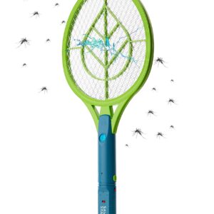 SWAT IT! Handheld Bug Zapper Racket, Rechargeable Electronic Fly Swatter Zapper, 4000 Volt, USB Charging Cable, 2 Pack (Mini)