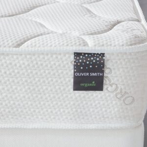 Oliver Smith - Organic Cotton - 10 Inch - Comfort Firm Sleep - Cool Memory Foam & Pocket Spring Mattress - Green Foam Certified - Full Size