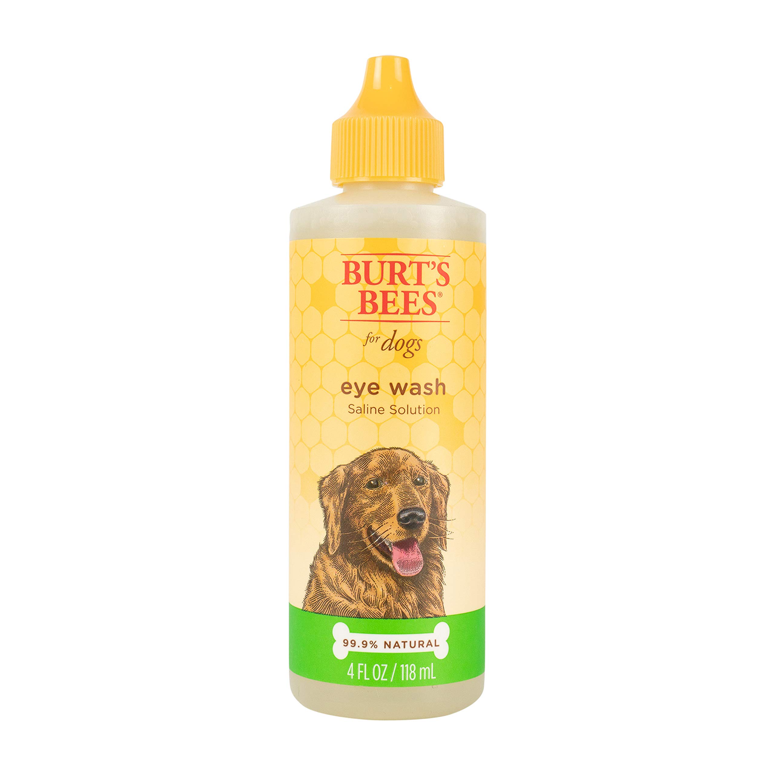 Burt's Bees for Dogs Naturally Derived Eye Wash with Saline Solution - Eye Wash Drops for All Dogs and Puppies - Effective Eye Cleaner and Eye Wash for Dogs - 4 Oz - 2 Pack