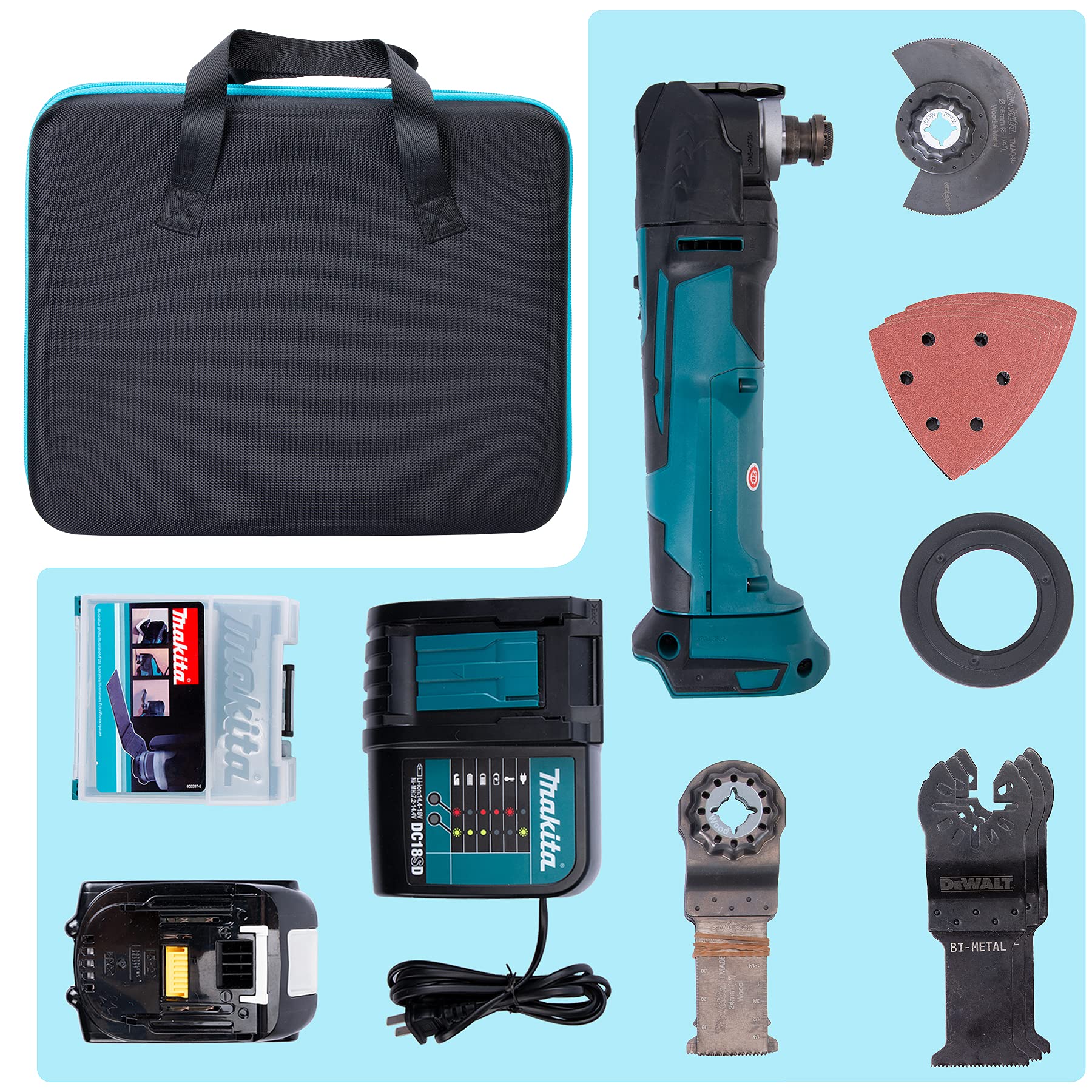 Aenllosi Organizer Carrying Case Replacement For Makita XMT03Z 18V LXT Lithium-Ion Cordless Multi-Tool