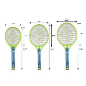 SWAT IT! Handheld Bug Zapper Racket, Rechargeable Electronic Fly Swatter Zapper, 4000 Volt, USB Charging Cable, 2 Pack (Mini)