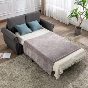 merax sleeper couch small sofa for living room or bedroom including pull out bed