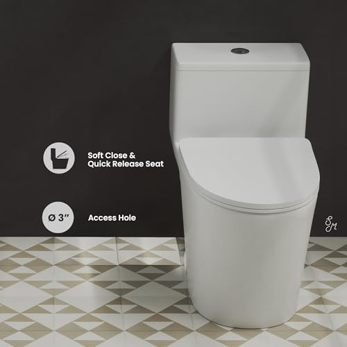 Swiss Madison Well Made Forever SM-1T259, Arles One-Piece Elongated Toilet Vortex Dual-Flush 0.8/1.18 gpf