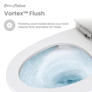 Swiss Madison Well Made Forever SM-1T259, Arles One-Piece Elongated Toilet Vortex Dual-Flush 0.8/1.18 gpf