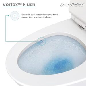 Swiss Madison Well Made Forever SM-1T259, Arles One-Piece Elongated Toilet Vortex Dual-Flush 0.8/1.18 gpf