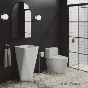 Swiss Madison Well Made Forever SM-1T259, Arles One-Piece Elongated Toilet Vortex Dual-Flush 0.8/1.18 gpf