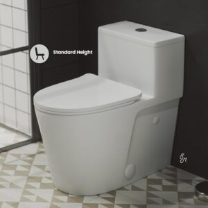 Swiss Madison Well Made Forever SM-1T259, Arles One-Piece Elongated Toilet Vortex Dual-Flush 0.8/1.18 gpf