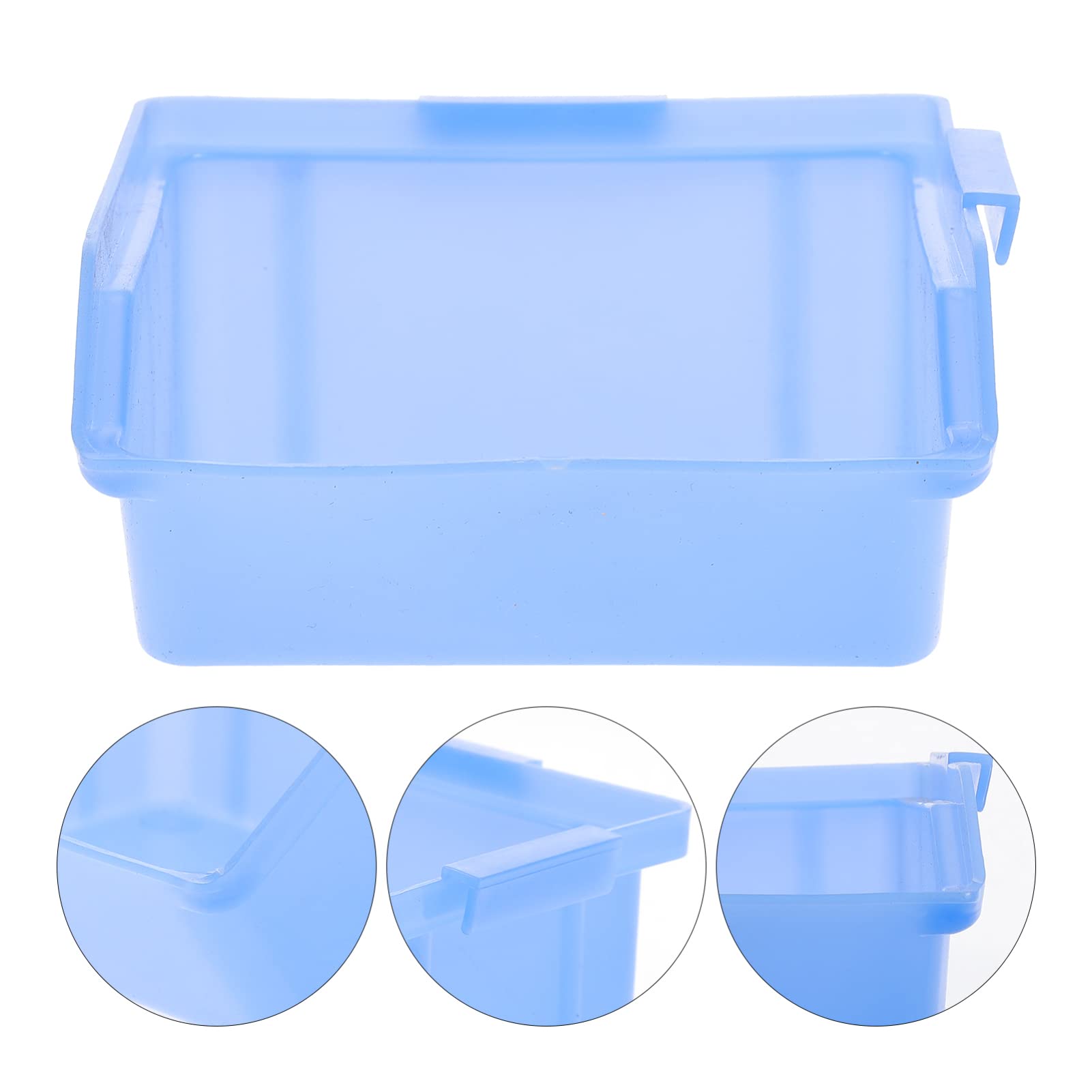 DOITOOL 12PCS Plastic Storage Bin Hanging Stacking Containers, Stackable Storage Bins Workshop Tool Organizer Bins for Parts Garage, 10X9X4. 5CM