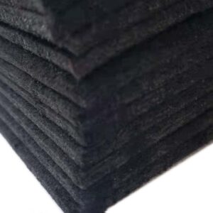 YYCRAFT Stiff Thick Felt Sheets Furniture Felt Pad to Protect Hardwood Floors from Scratches 9 X 12 Inch - 5 Pack，Black (Thickness:5mm)