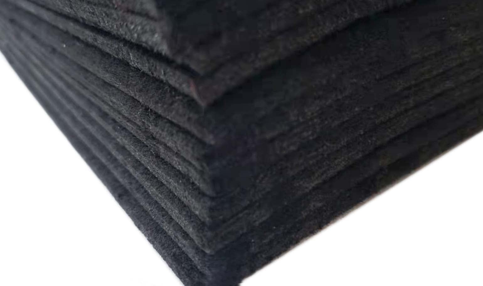 YYCRAFT Stiff Thick Felt Sheets Furniture Felt Pad to Protect Hardwood Floors from Scratches 9 X 12 Inch - 5 Pack，Black (Thickness:5mm)